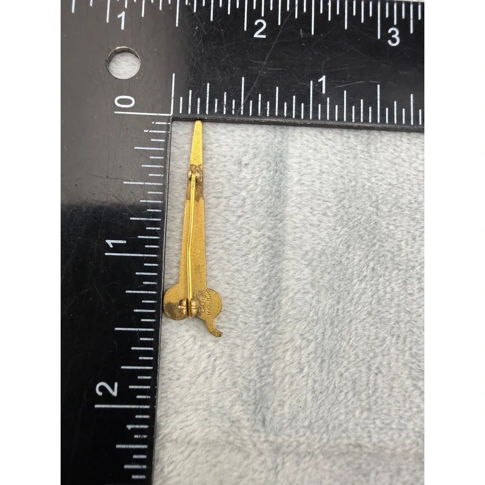 Vintage Gold Filled Scissors Brooch‎ CIO Barber Gift